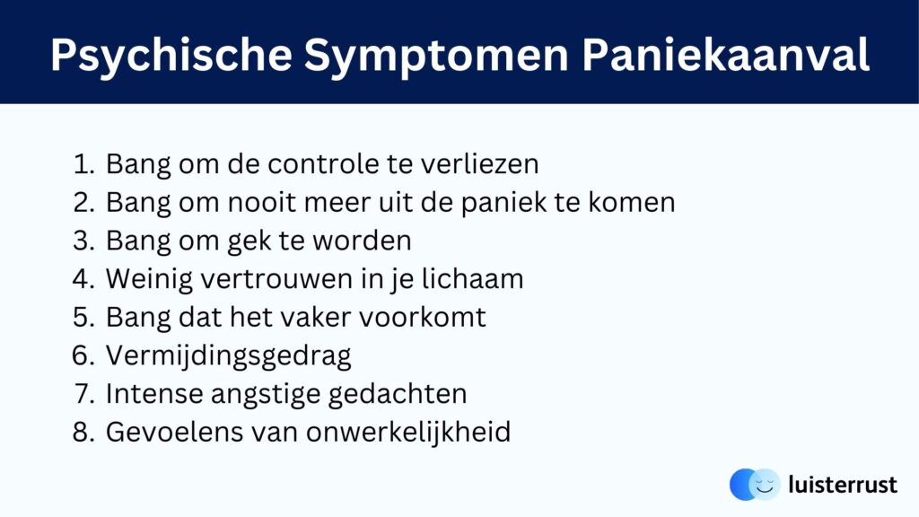 Paniekaanval Symptomen